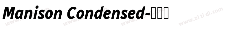 Manison Condensed字体转换